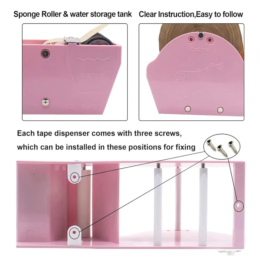 Water-Activated Tape Dispenser for Kraft Paper Tape (1″–4″)